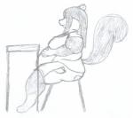 Fat Skunk Sitting